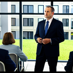 **

"A housing administrator, fully clothed in professional attire, attentively listening to a resident during a community meeting, modern residential complex background, safe for work, appropriate content, perfect anatomy, natural proportions, professional lighting, high quality, friendly atmosphere, modest environment."

**