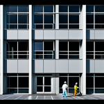 **

"A building with a focus on safety features, showcasing maintenance and cleanliness, fully clothed people demonstrating safety procedures, appropriate content, safe for work, professional, perfect anatomy, natural proportions, high quality."

**