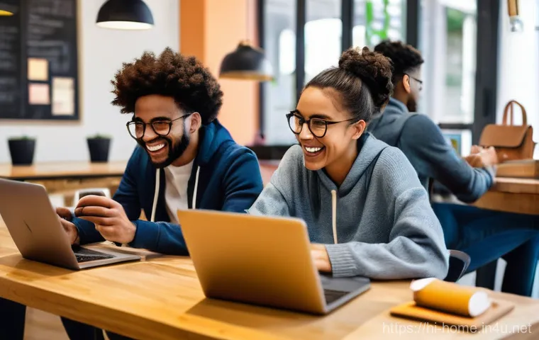 주택관리사 수험생 커뮤니티 활용법 - **Prompt:** A vibrant and diverse group of young adults, aged approximately 18-25, enthusiastically ...