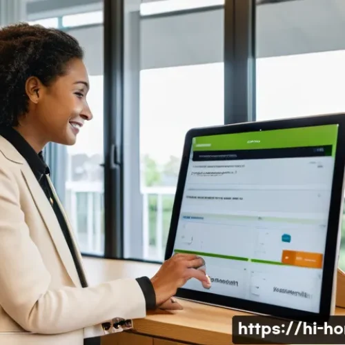 주택관리사로 일하며 맞이한 큰 변화 - **Prompt 1: Modern Housing Management Hub**
    A wide shot of a brightly lit, contemporary housing ...