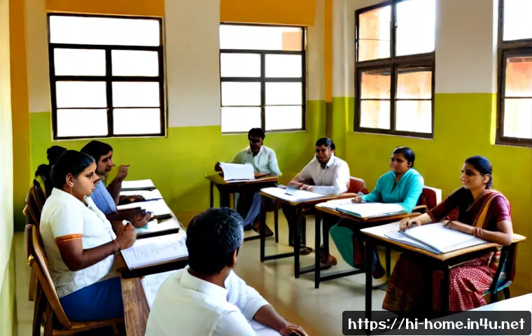 Home 17 주택관리사 보수 교육 과정 - Photorealistic professional refresher training for residential property managers in India, diverse a...